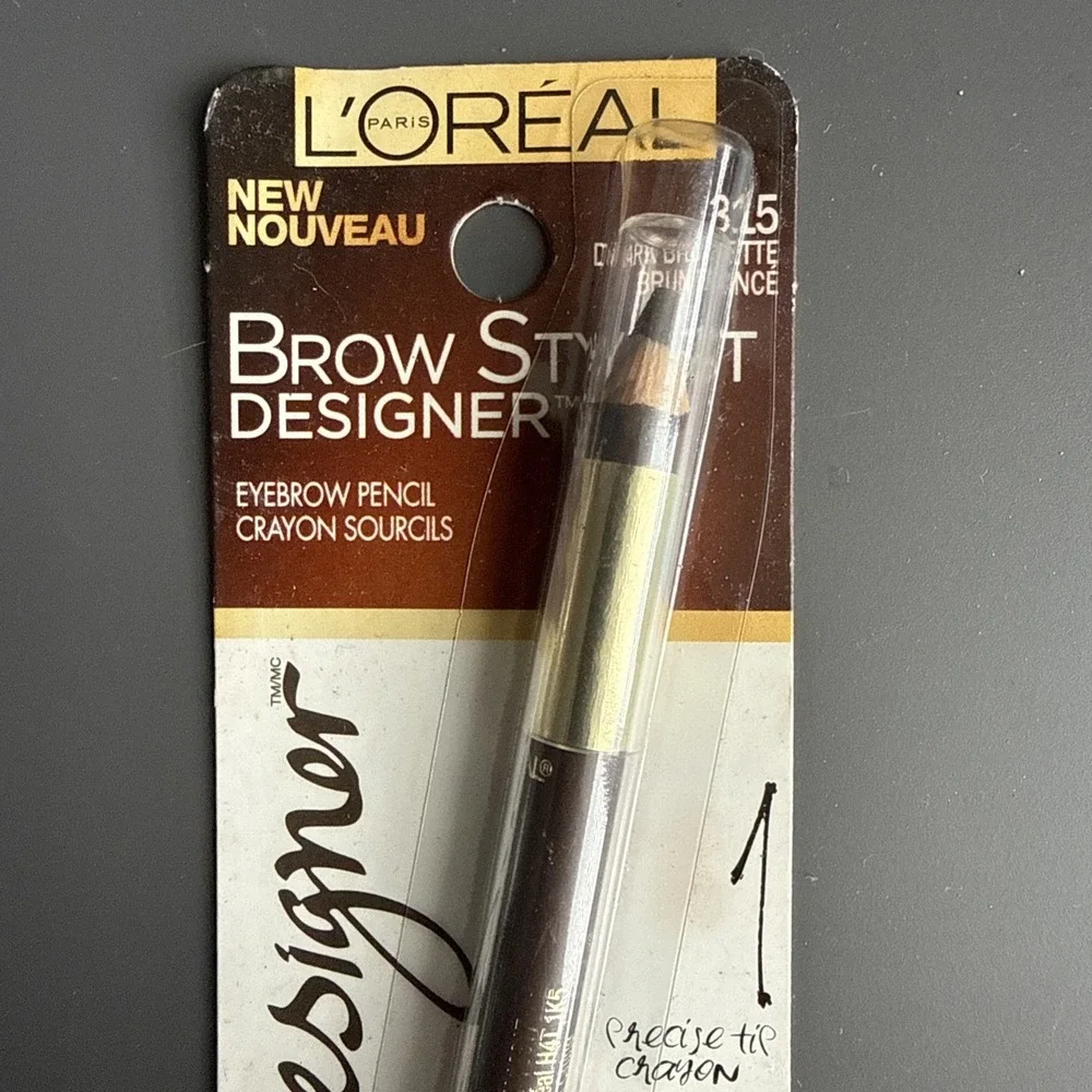 NEW L'Oréal Paris Brow Stylist Designer Eyebrow Pencil 315 Dark Brunette